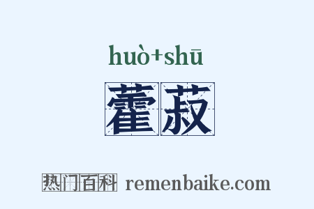 藿菽是什么意思的图片